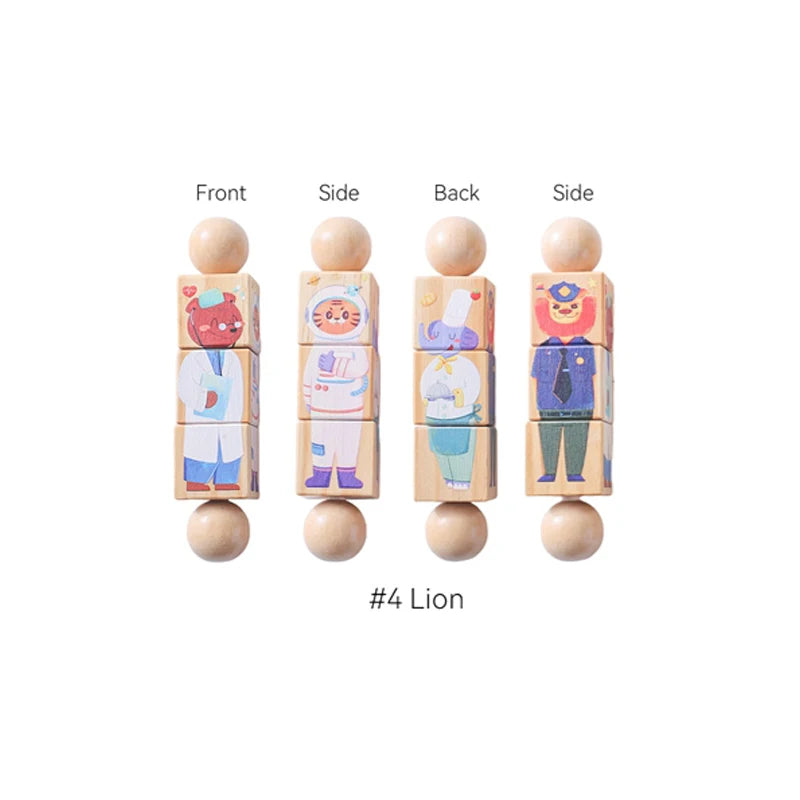 Baby Rattle Set with Silicone & Wooden Teethers