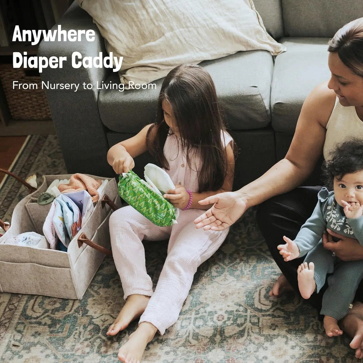 Baby Diaper Organizer Storage Basket