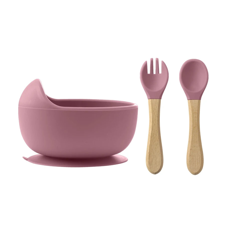 3-Pieces Silicone Feeding Set