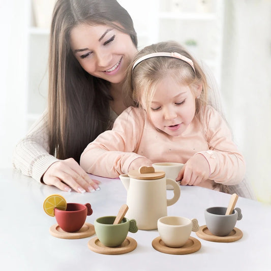 Wooden Montessori Tea Party Set