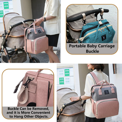 3-in-1 Diaper Bag with Foldable Baby Bed