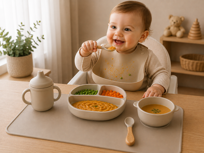 Caja de artículos esenciales para la primera comida