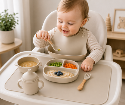 Caja de artículos esenciales para la primera comida