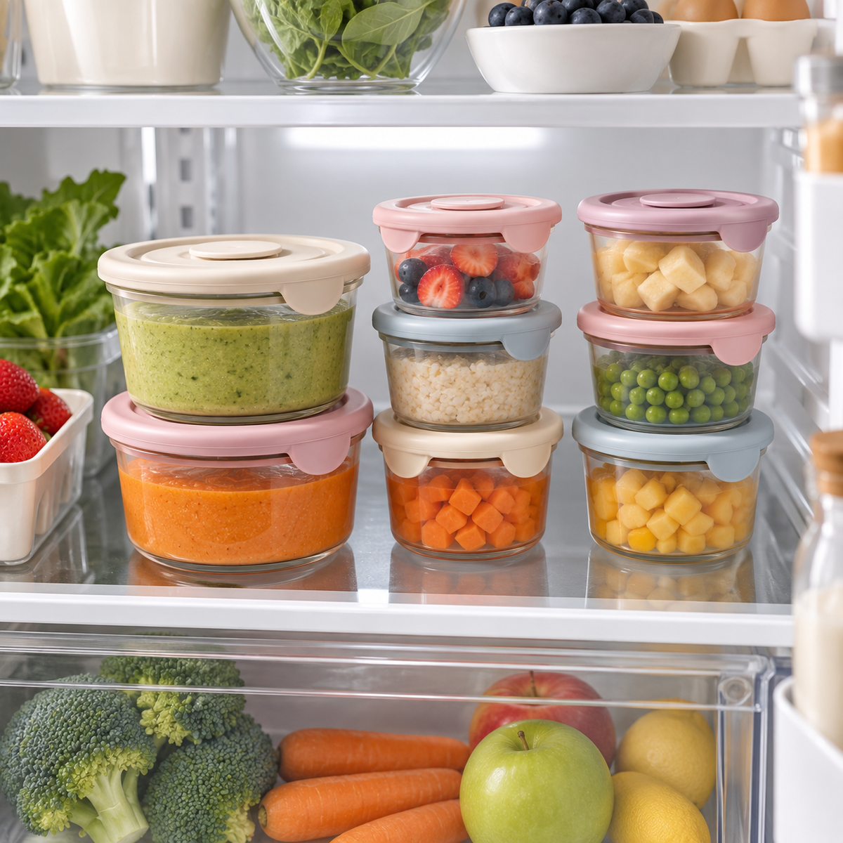 Set per la conservazione di pappe e snack
