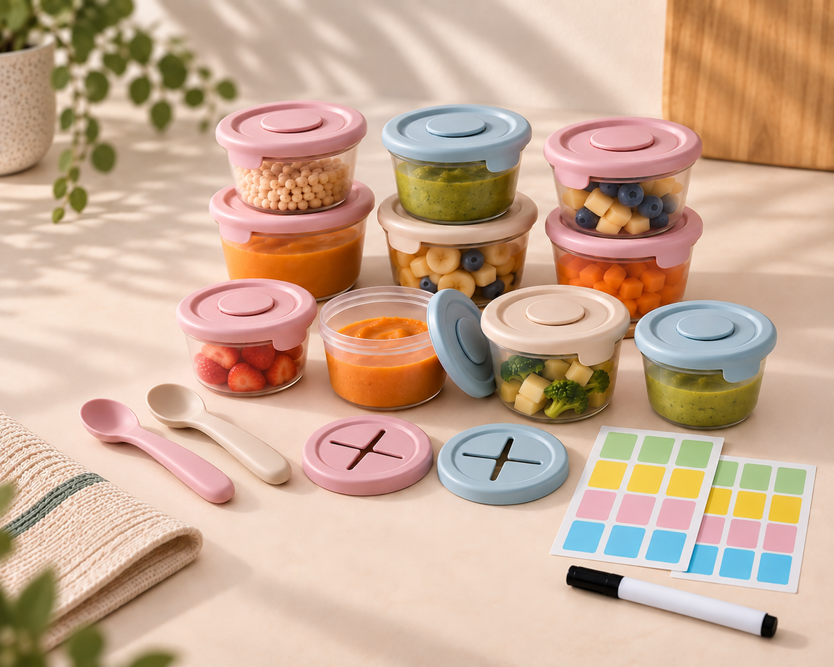 Set per la conservazione di pappe e snack