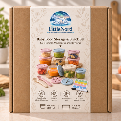 Set per la conservazione di pappe e snack