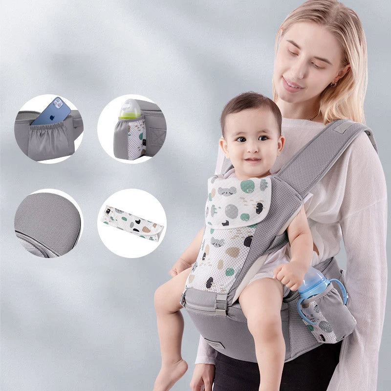 Ergonomic Baby Carrier with Kangaroo Pocket