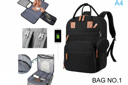 Large Capacity Diaper Backpack