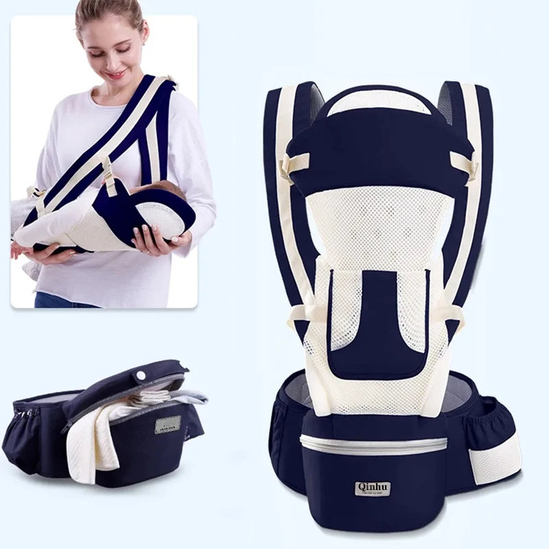 Ergonomic Baby Carrier with Kangaroo Pocket