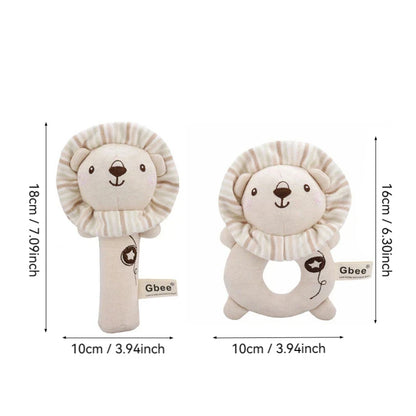 Organic Cotton Baby Rattle Toy