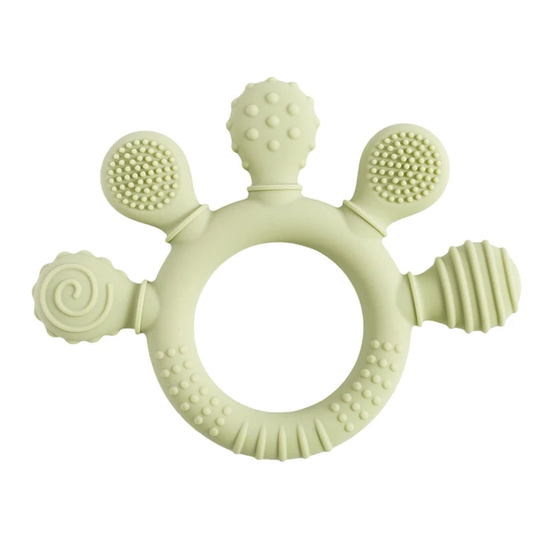 Silicone Baby Teether Rattle