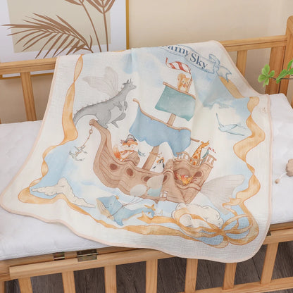 Soft Cotton Gauze Baby Blanket