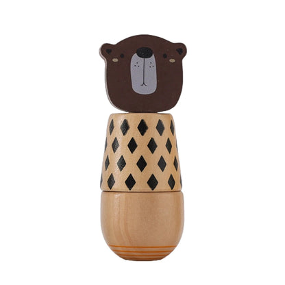 Baby Rattle Set with Silicone & Wooden Teethers