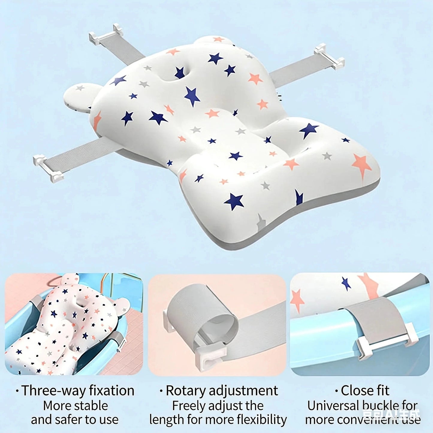 Baby Bath Float Cushion – Soft Support Bath Seat