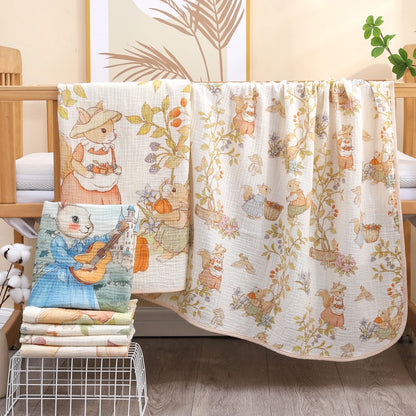 Soft Cotton Gauze Baby Blanket