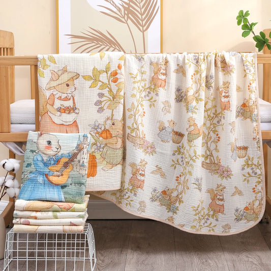 Soft Cotton Gauze Baby Blanket