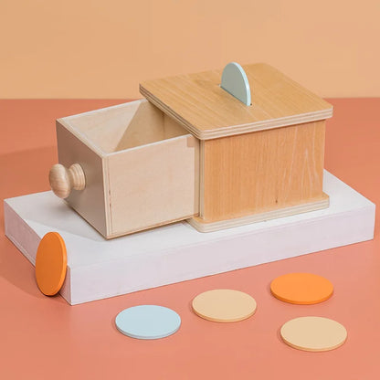 Montessori Spinning Drum Coin Box