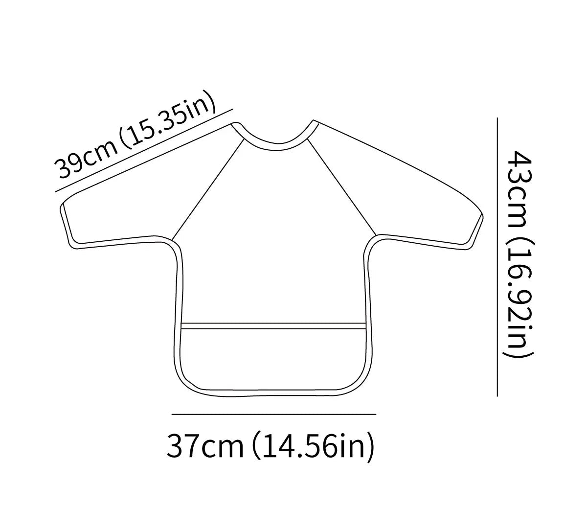 Waterproof Long Sleeve Baby Feeding Bib