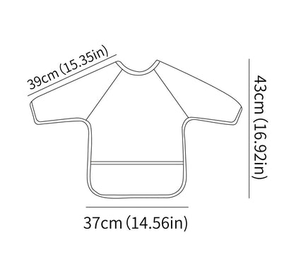 Waterproof Long Sleeve Baby Feeding Bib