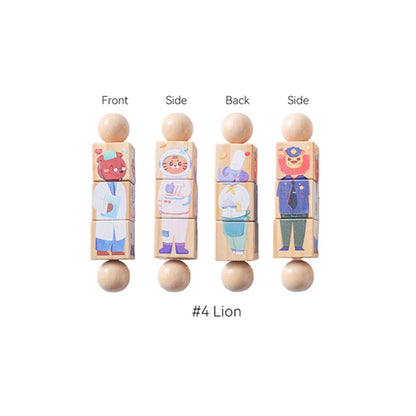 Baby Rattle Set with Silicone & Wooden Teethers