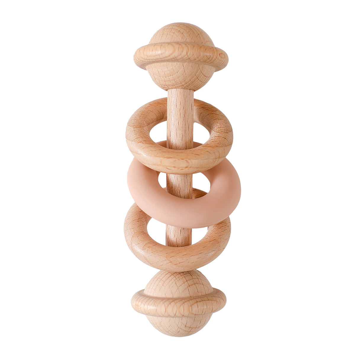 Godinger Baby Rattle Baby Rattle Set with Silicone & Wooden Teethers – LittleNord