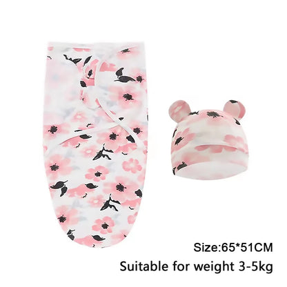 Newborn Swaddle Blanket & Hat Set