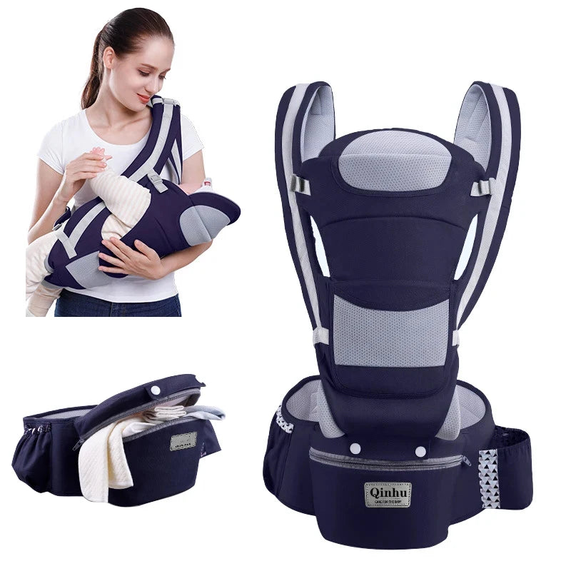 Ergonomic Baby Carrier with Kangaroo Pocket
