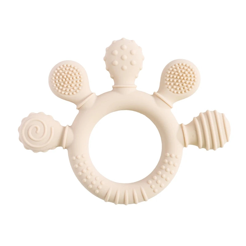 Silicone Baby Teether Rattle