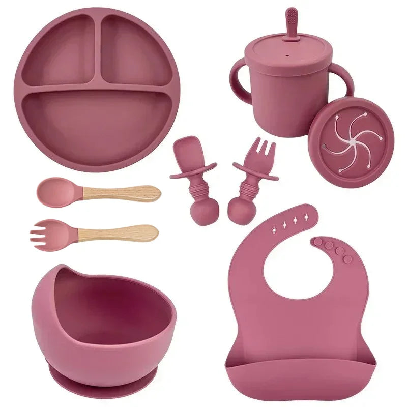 Silicone Baby Feeding Set – Bowl & Utensils