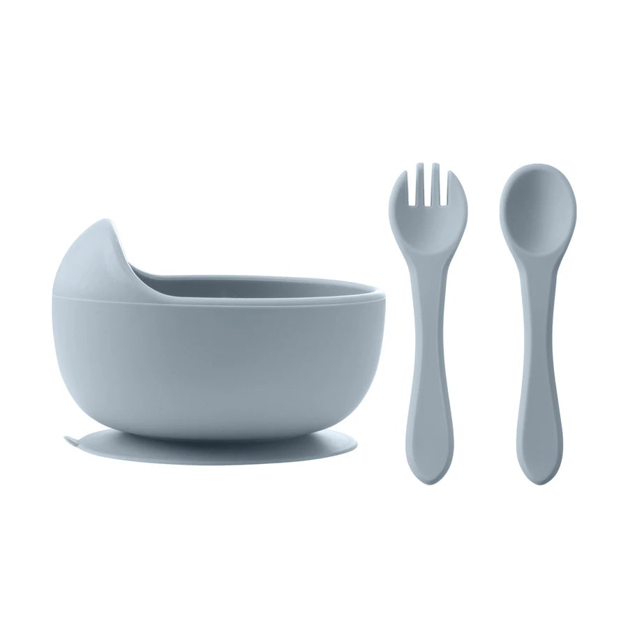 3-Pieces Silicone Feeding Set