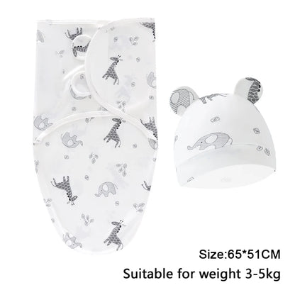 Newborn Swaddle Blanket & Hat Set