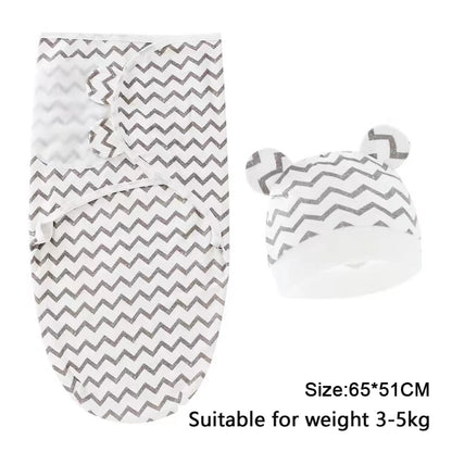 Newborn Swaddle Blanket & Hat Set