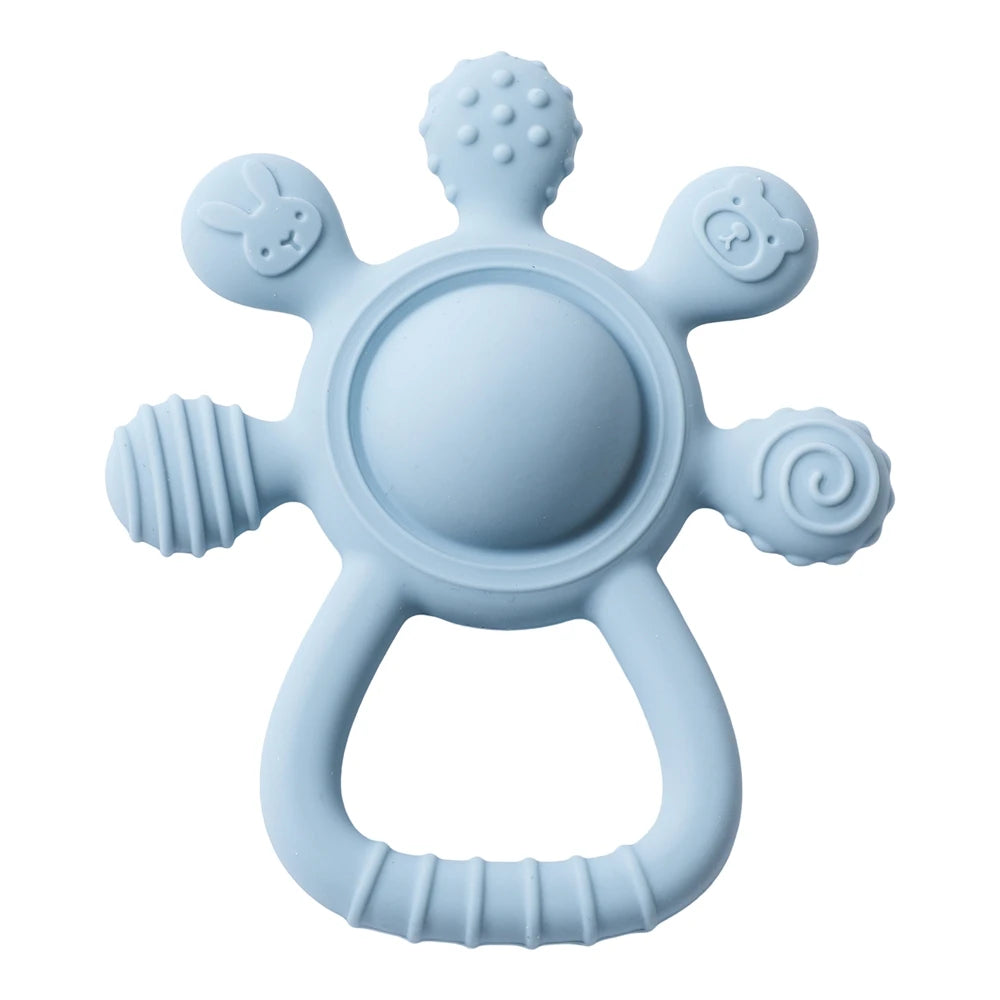 Silicone Baby Teether Rattle
