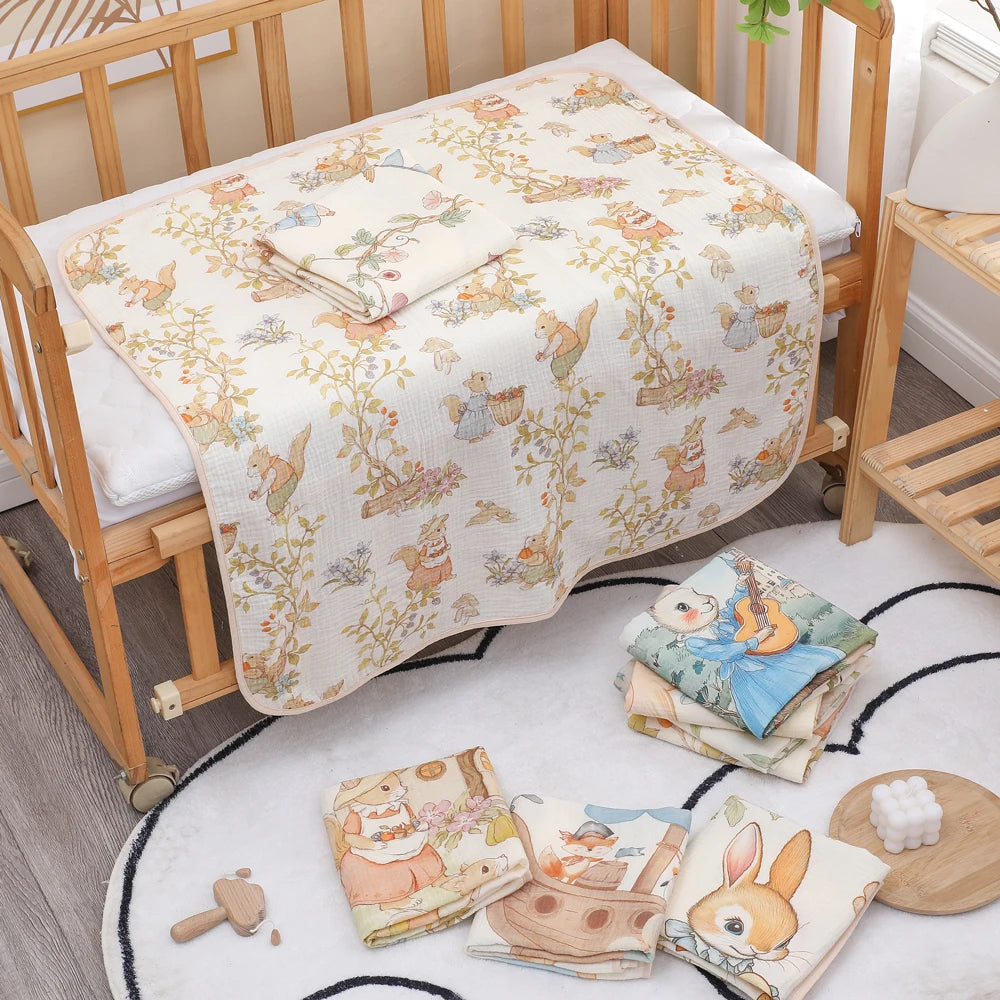 Soft Cotton Gauze Baby Blanket