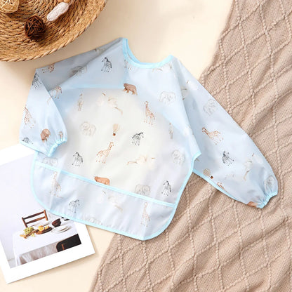 Waterproof Long Sleeve Baby Feeding Bib