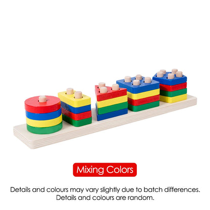Montessori Wooden Stacking & Sorting Toy