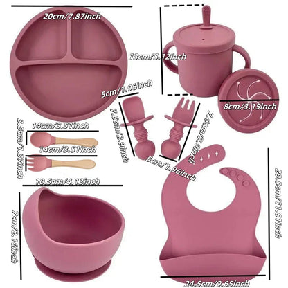 Silicone Baby Feeding Set – Bowl & Utensils