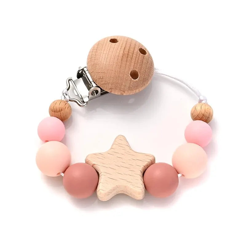 Attache-sucette en bois LittleNord