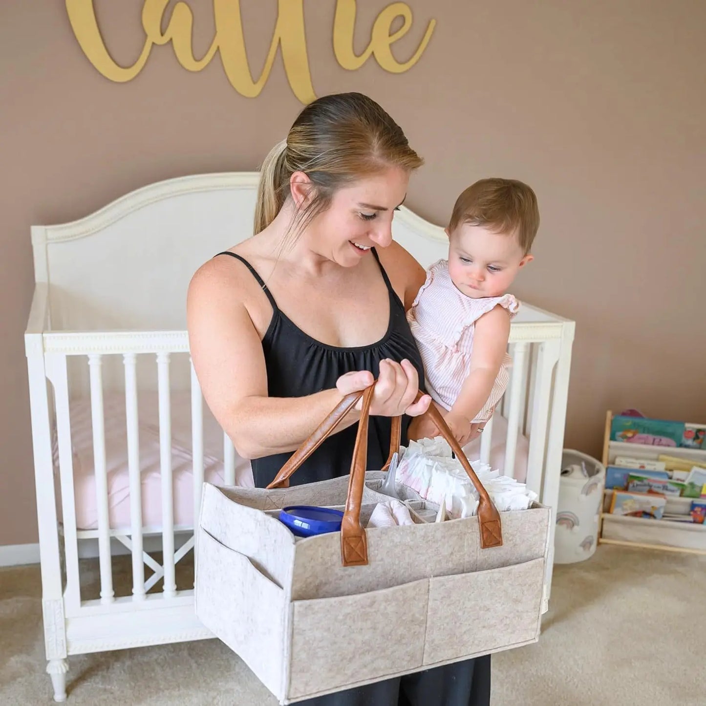 Baby Diaper Organizer Storage Basket