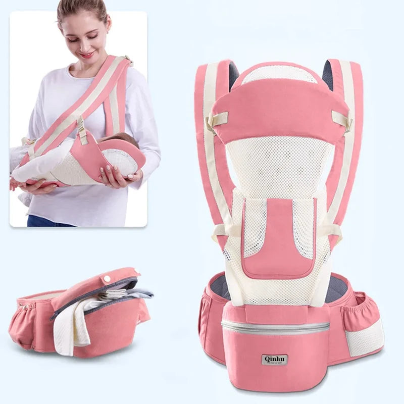 Ergonomic Baby Carrier with Kangaroo Pocket