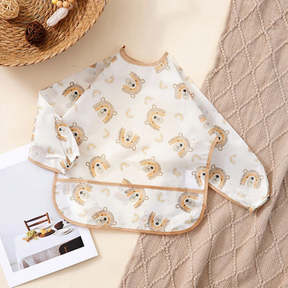 Waterproof Long Sleeve Baby Feeding Bib