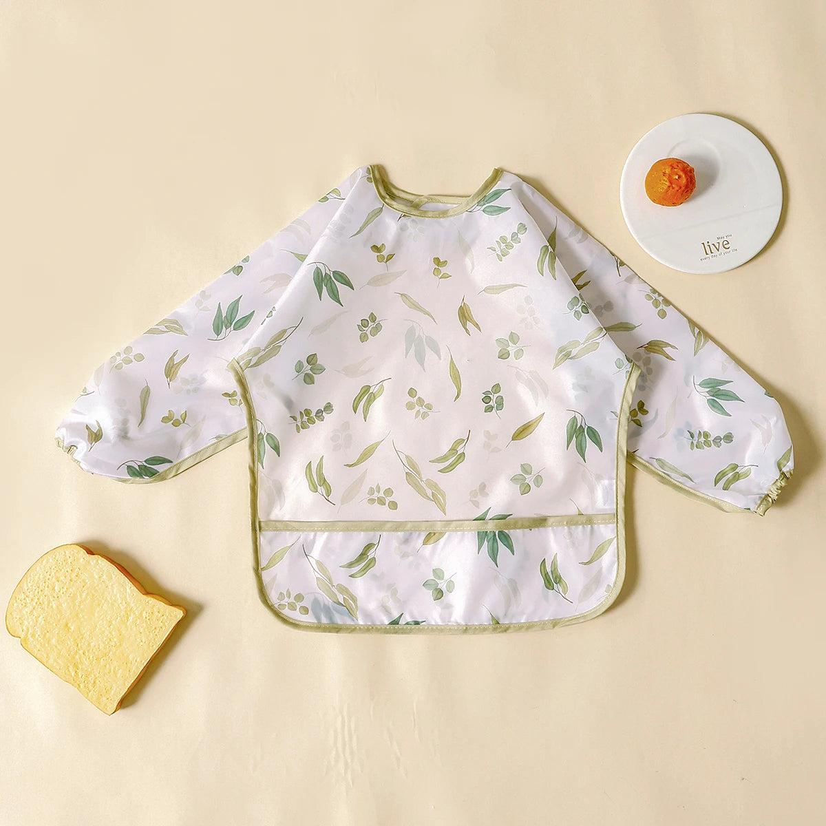 Waterproof Long Sleeve Baby Feeding Bib