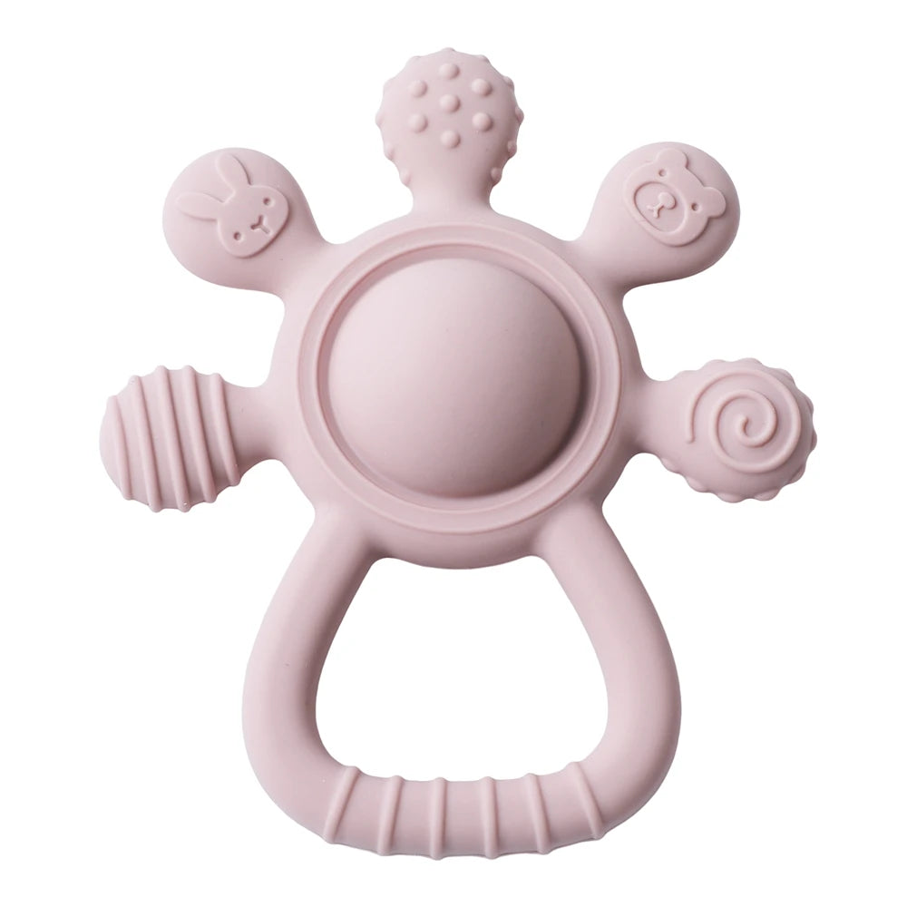Silicone Baby Teether Rattle