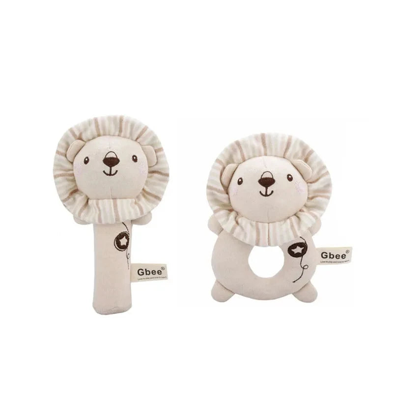 Organic Cotton Baby Rattle Toy