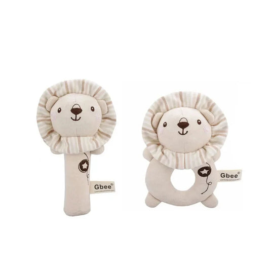 Organic Cotton Baby Rattle Toy
