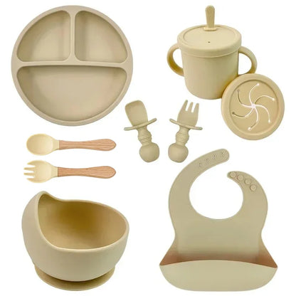 Silicone Baby Feeding Set – Bowl & Utensils