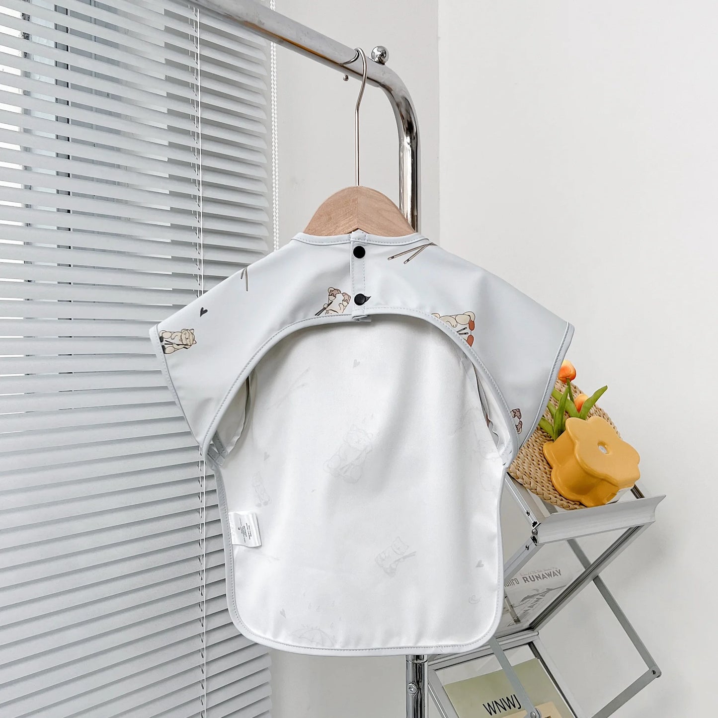 Waterproof Toddler Feeding Apron Bib (Short Sleeve)