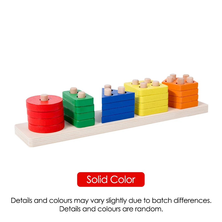 Montessori Wooden Stacking & Sorting Toy