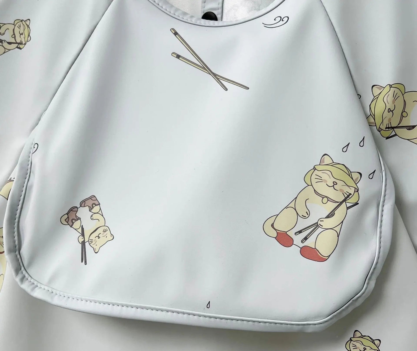 Waterproof Toddler Feeding Apron Bib (Short Sleeve)