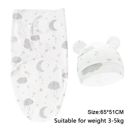 Newborn Swaddle Blanket & Hat Set